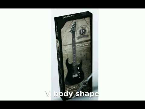 B.C. Rich JRV Icon Electric Guitar Black Red Ebony Fretboard