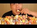 ASMR Mukbang Eating Broadcasting With Rainbow Cube Cheese Eating Show Subtitles Offered