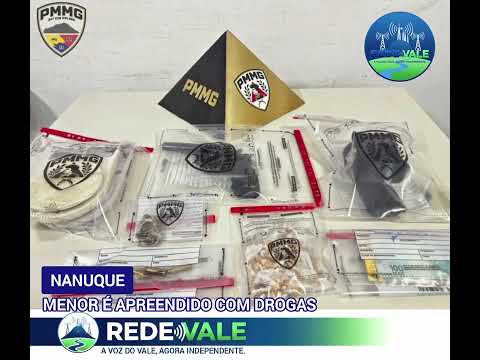 Menor é preso com drogas em Nanuque MG 