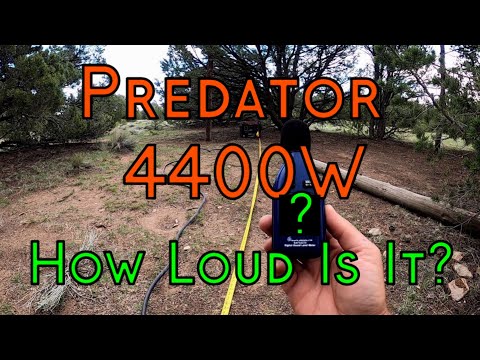 Predator 4400 Watt Inverter Generator Review While Camping - Decibel Meter Tested, How Loud Is It?