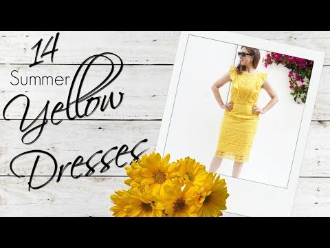 14 Summer Yellow dresses - How to Wear a Yellow Dress
