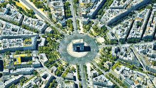 Arc de Triomphe, Paris, France 4K