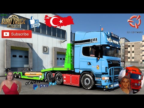 Euro Truck Simulator 2 (1.45) Longest Travel in Turkey Onal map Önal Türkiye Map + DLC's & Mods