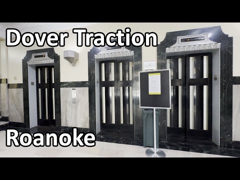 2000 Dover (former Otis) Traction Elevators at Roanoke Higher Education Center - Roanoke, VA