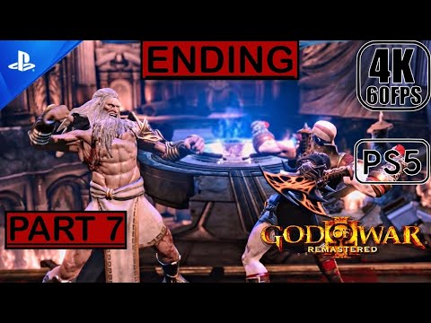 God Of War 3 Remastered PS5 - Gameplay Walkthrough (60FPS 4K) Part 7 No Commentary - Ending