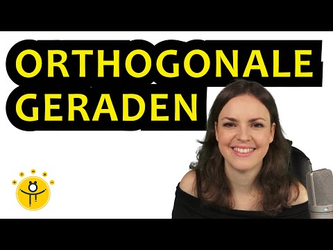 ORTHOGONALE GERADEN – Senkrechte Gerade durch Punkt aufstellen, Steigung berechnen