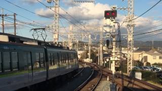 京阪電車 8両の8000系 中書島入線