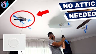 how to install can lights without attic access