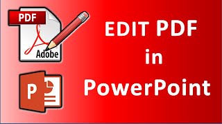 how to edit pdf file using PowerPoint