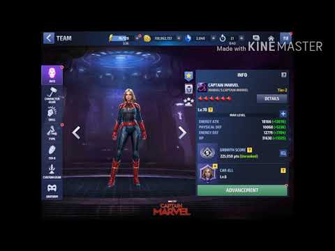 Marvel Future Fight Captain marvel T3 Advancement