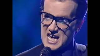 Frank Skinner as  Elvis Costello singing 'Oliver's Army' on Celebrity Stars in Their Eyes (1998)