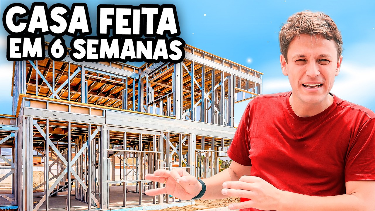 Como Funciona uma casa de STEEL FRAME ? OBRA MAIS RÁPIDA DO MUNDO | Engenheiro Matheus explica.