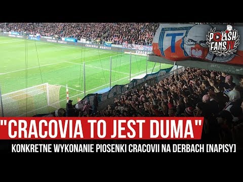 "CRACOVIA TO JEST DUMA" - konkretne wykonanie piosenki Cracovii na derbach [NAPISY] (03.03.2020 r.)