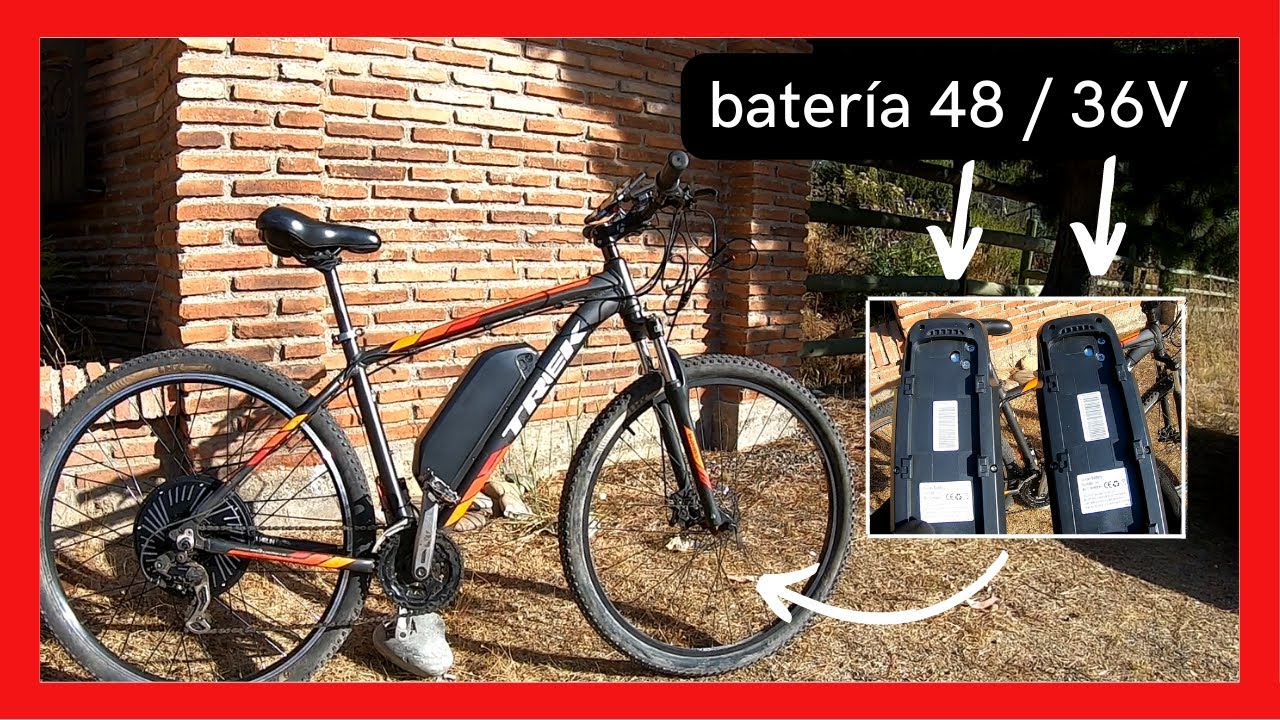Bicicleta electrica con bateria de 48V y 36V 😵 [prueba de potencia y velocidad]