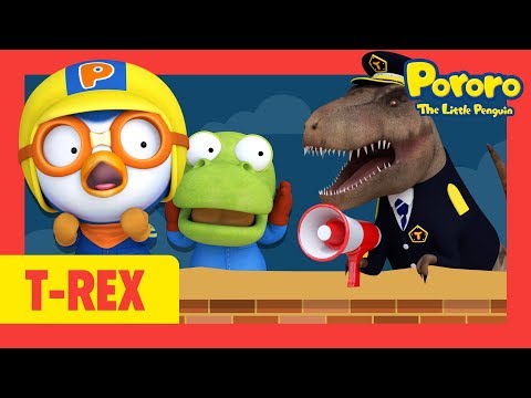 Police car song | Police Officer Tyrannosaurus Rex Song for Kids l Pororo Dinosaur Nursery Rhymes