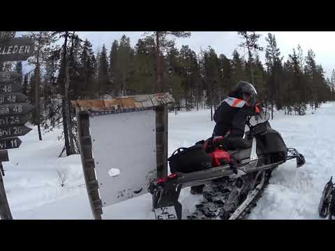 Touring in Överkalix and crossing the Arctic Circle