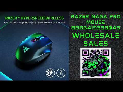 Razer Naga Pro Mouse Razer  RZ01 03420100 R3G1 8886419333043 WHOLESALE SALES #Razer #RazerNagaPro