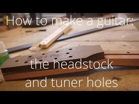 How to make a guitar - the headstock - NK Forster guitars