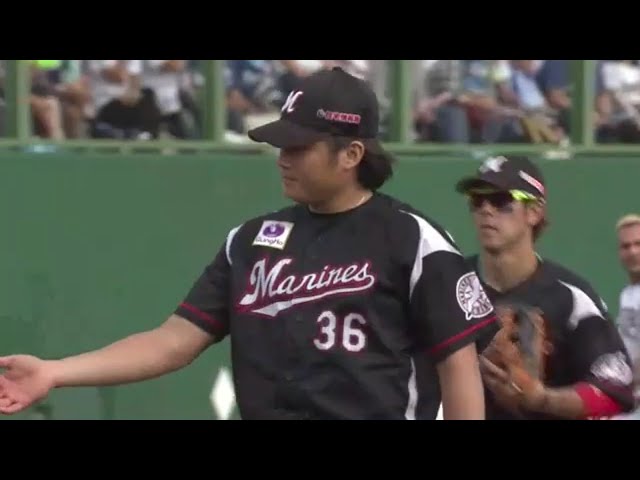 【7回裏】マリーンズ・有吉 7回まで1失点の投球!! 2018/8/1 F-M