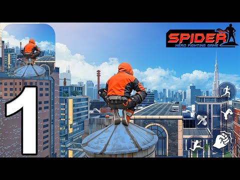 Spider Hero Fighting Game 2025 Gameplay Walkthrough Part 1 - Tutorial (iOS, Android)