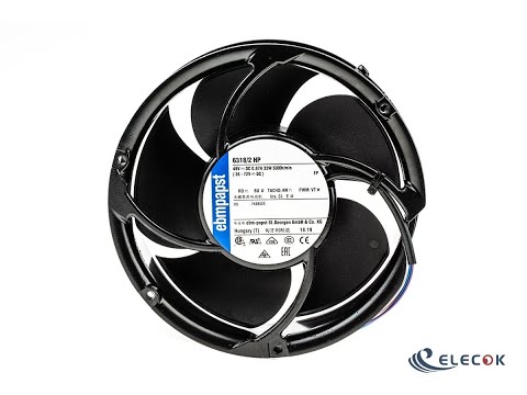 6318/2HP  48 V dc  DC Fan  171.5 x 50.8mm  710m³/h  67W