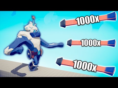 KING ICE GIANT vs 1000x OVERPOWERED UNITS - TABS | Totally Accurate Battle Simulator 2023
