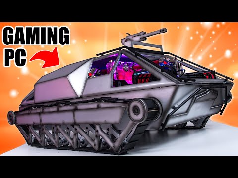 I Built a $10000 Water Cooled Battlefield TANK PC - RTX 3090 + 12900K