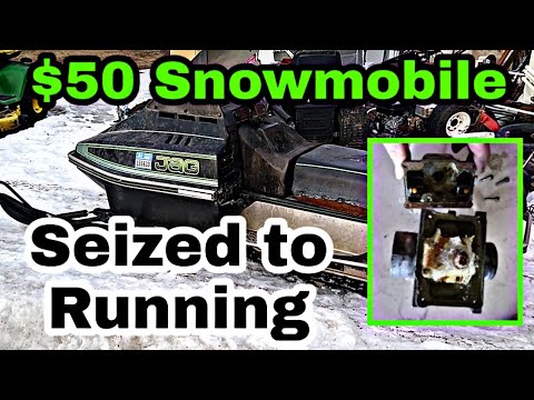 $50 Arctic Cat Jag 340cc ($50 Snowmobile #3) It Actually Runs!! Seized, No Spark, Icy Carb....FIXED