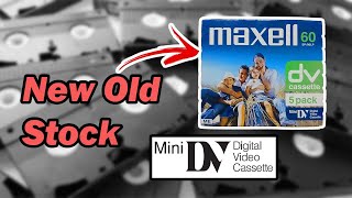 Unboxing SEALED New Old Stock MiniDV Tapes!