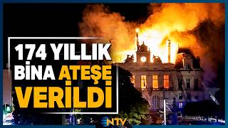 Son Dakika: Tarihi Binayı Cayır Cayır Yaktılar! Paris'te Lüks Mağazalar Yağmalan