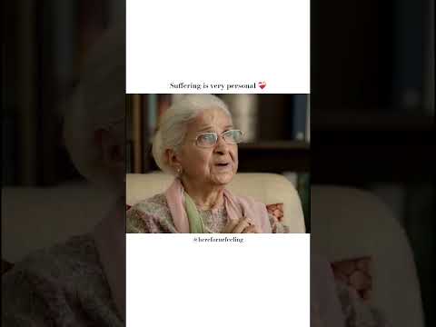 Suffering is very personal, we can do anything for him but not his pain, So let him suffer 🥺❤️‍🩹