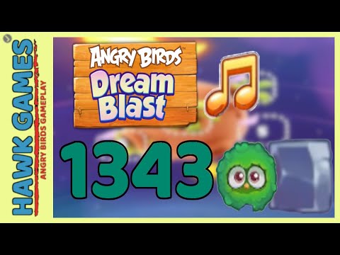 Angry Birds Dream Blast Level 1343 - Walkthrough, No Boosters