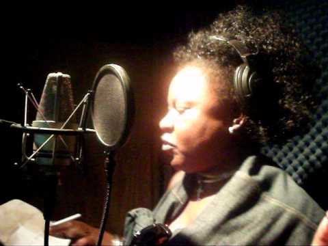 Lady June Recording a Dubplate to Jurassic Sound (You&Me Crew) From Kingston, JA
