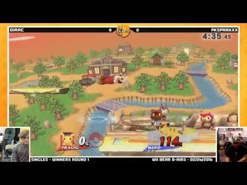 WBB #20 | BC PKSparkxx (Mario) vs Dirac (Pikachu) - Winners Round 1 - Smash 4 Wii U