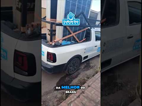 Nosso cliente Moaci, da cidade de Jaraguá- GO,ele adquiriu um kit solar da B13 950W Vem pra Tubarão!