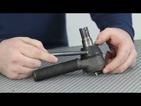 Part of a video titled How to Measure Tie Rod Ends - YouTube