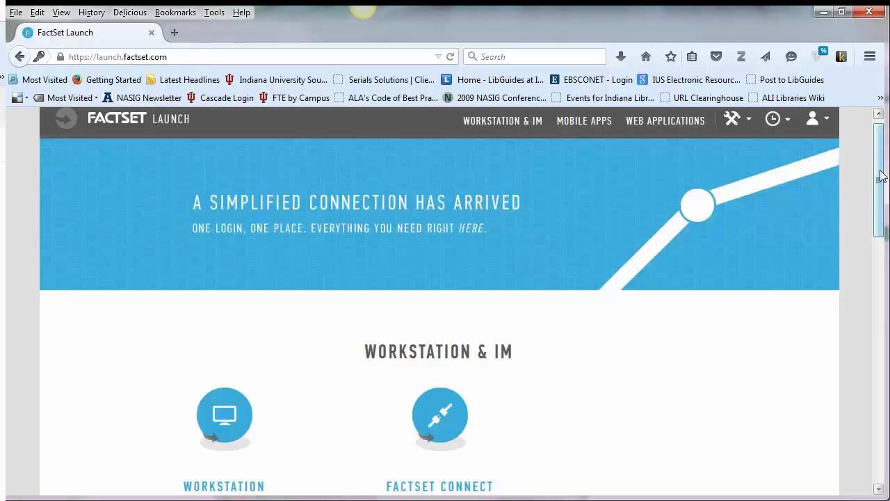 Guide to First time FactSet Connect Set up