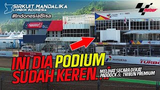 Download lagu PODIUM KEREN BANGET SIRKUIT MANDALIKA PADDOCK SUPER CANTIK, PERSIAPAN SUDAH HAPIR FINISH #motogp #GP mp3