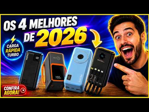 😱 Os 4 Melhores Carregadores Portáteis de 2026! Nunca Mais Fique Sem Bateria!