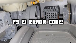 How to fix a F9 E1 code on a whirlpool washer