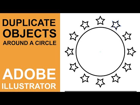 How To Duplicate Objects Around A Circle | Adobe Illustrator Tutorial