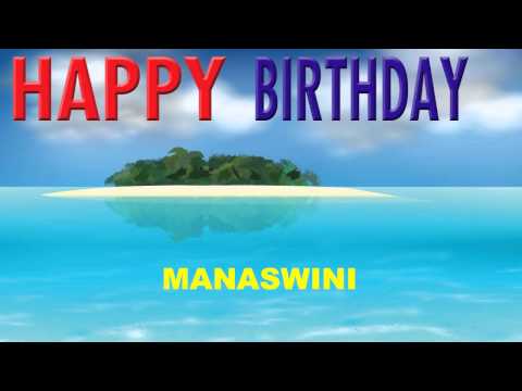 Manaswini   Card Tarjeta - Happy Birthday