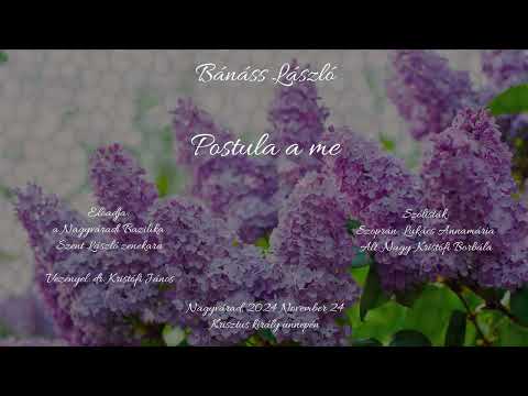 Beliczay Gyula F-dúr mise, Bánáss Postula a me