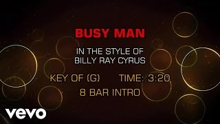 Billy Ray Cyrus - Busy Man (Karaoke)