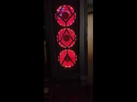 CHIEFTEC 120x120x25mm Tornado RGB ventiliatorių rinkinys iš 3 video
