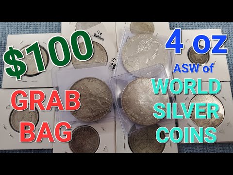 Mail Call # 79 : $100 FOREIGN / WORLD SILVER COIN GRAB BAG from AG Chopsticks .... Amazing Finds!!