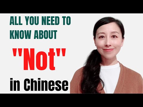 Chinese grammar: All you need to know about "not" in Chinese | how to use 不 and 没