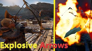 AC valhalla how to get explosive arrows