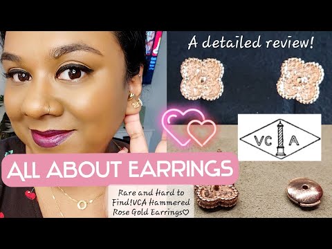 Van Cleef & Arpels| VCA Sweet Hammered Rose Gold|ALHAMBRA EARRINGS| A detailed Review|ModShots|