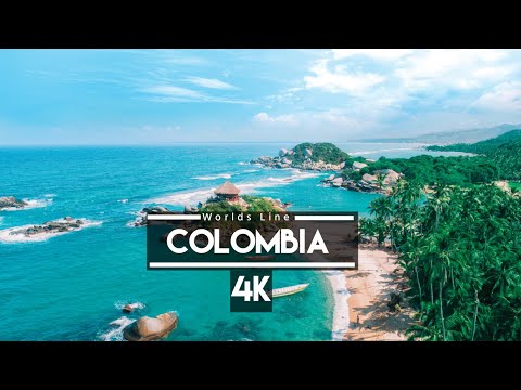 Colombia 4K 🇨🇴- Scenic Relaxation Film With Calming Music ||WorldsLine